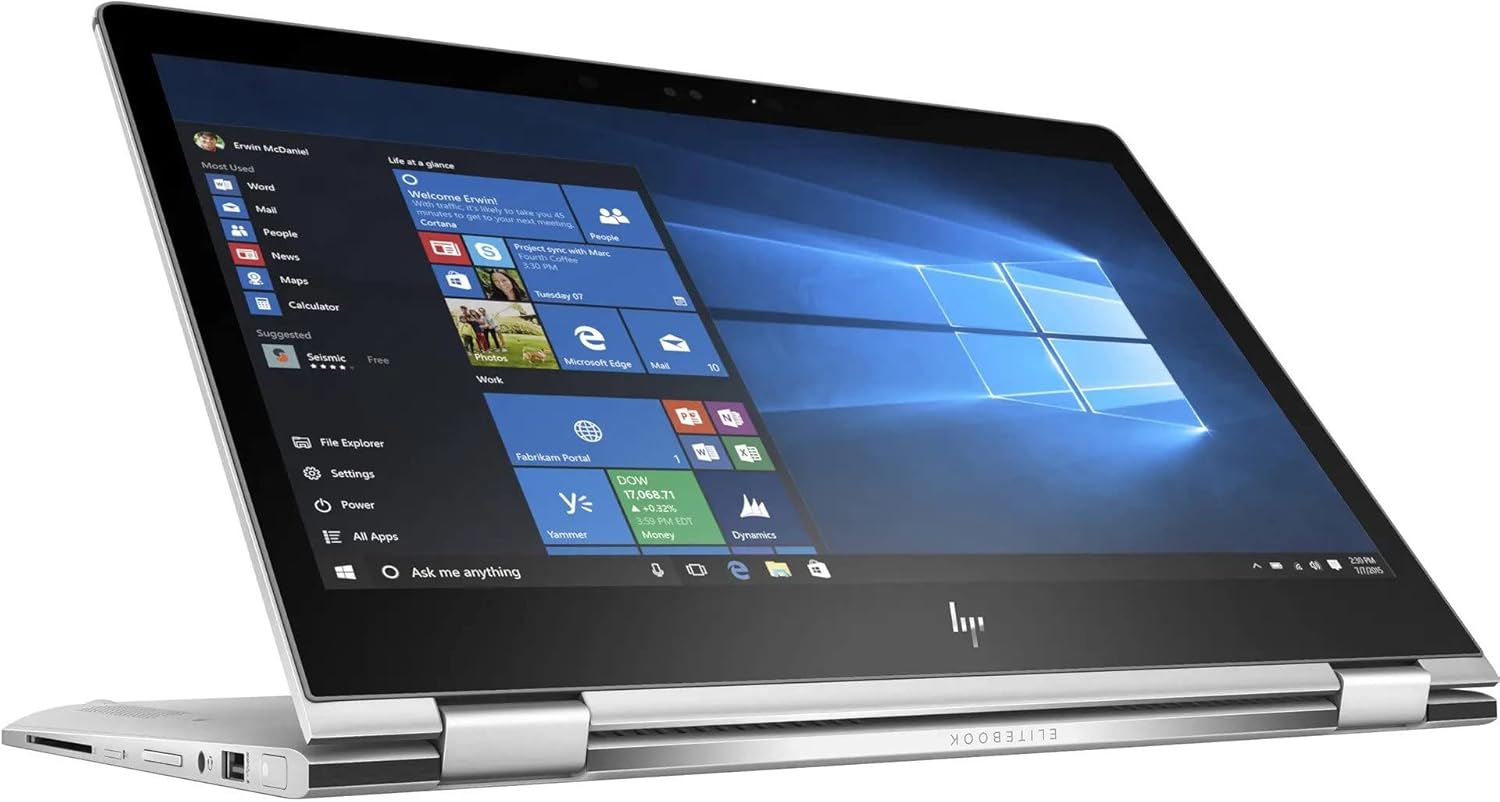 HP EliteBook 1030 G3 Business Laptop Intel Core i5-8th Generation Ram 8GB 13.3 inch Display Keyboard English Arabic