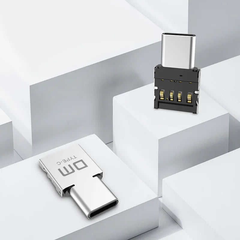 DM AD011 MINI TYPE-C Adaptor OTG function Turn normal USB into TYPE C USB flash drive