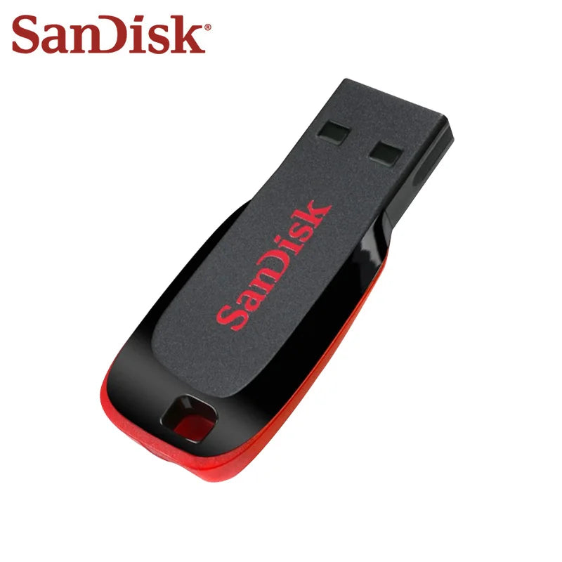 100% Original SanDisk CZ50 USB Flash Drive 16GB 32GB 64GB USB 2.0 Pendrive Memory Stick Mini U Disk Pen Drive for Desktop Laptop