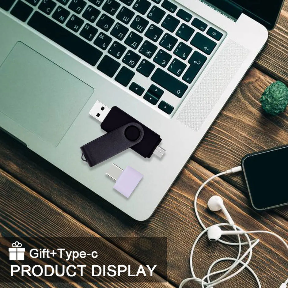 USB Flash Drive OTG Pen Drive 64 GB 32 GB 16 GB 8 GB 4GB External Storage Frosted Double Application Micro USB Stick Custom Logo