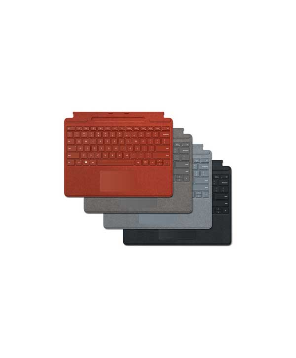 Original Microsoft Surface Pro Signature Keyboard with Pen Storage for Surface Pro 8, 9,10,11 X (QWERTY Nordic) Keyboard English/Arabic