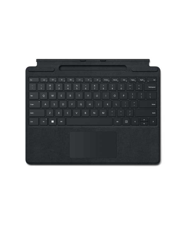 Original Microsoft Surface Pro Signature Keyboard with Pen Storage for Surface Pro 8, 9,10,11 X (QWERTY Nordic) Keyboard English/Arabic