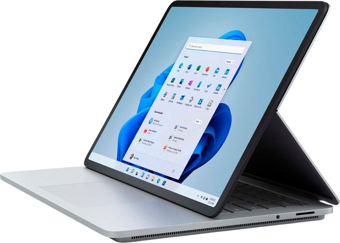Microsoft Surface Laptop Studio 14.4” Touch  i7-11TH GEN RAM 1TB SSD 4GB Graphics RTX 3050Ti Keyboard Eng Arabic platinum Silver