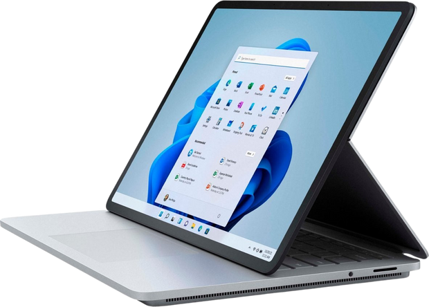 Microsoft Surface Laptop Studio 14.4” Touch  i7-11TH GEN 1TB SSD 4GB Graphics RTX 3050Ti Keyboard Eng Arabic platinum Silver