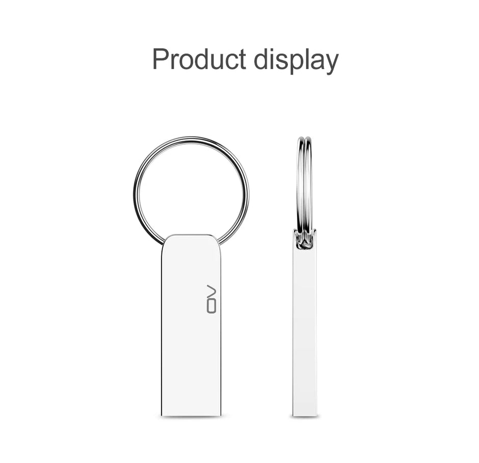 OV Original Portable Metal USB2.0 Flash Memory Drive 8GB 16GB 32GB 64GB Pendrive USB Stick Mini U Disk On Keys Ring UDP Package