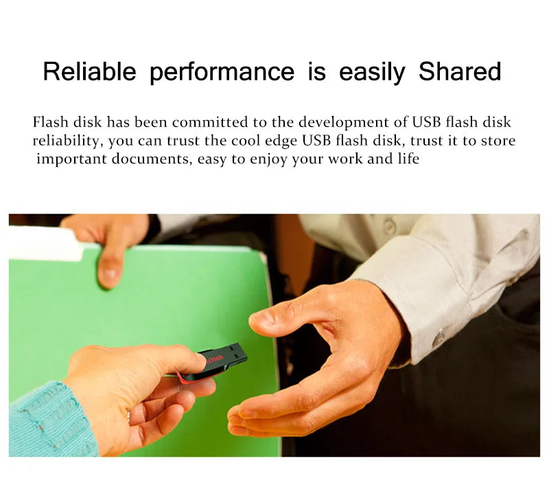 100% Original SanDisk CZ50 USB Flash Drive 16GB 32GB 64GB USB 2.0 Pendrive Memory Stick Mini U Disk Pen Drive for Desktop Laptop