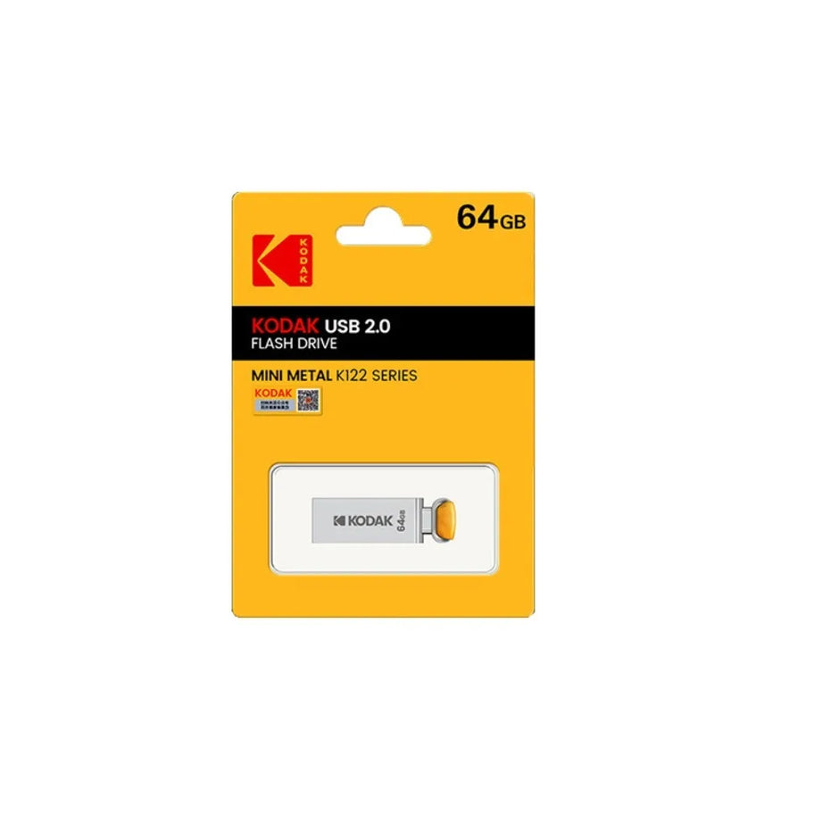 Kodak KODAK K122 USB2.0 mini full metal USB flash drive high speed car 32G-128G computer office USB flash drive