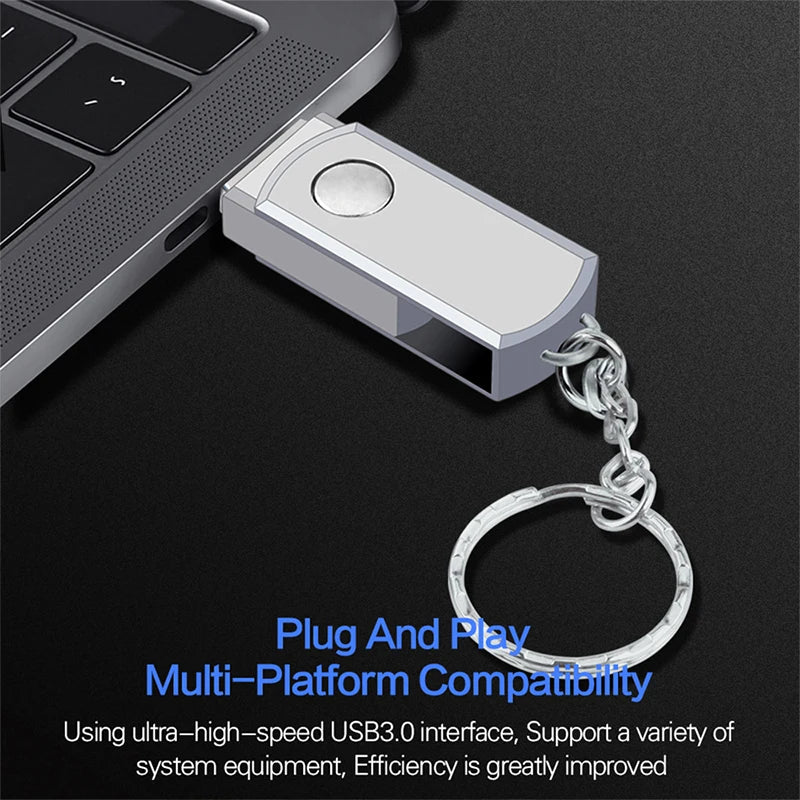 New Portable USB 3.0 Pendrive 2TB High Speed Pen Drive 16TB Metal Usb Flash Drive 4TB 8TB SSD Memoria USB Original Flash Stick