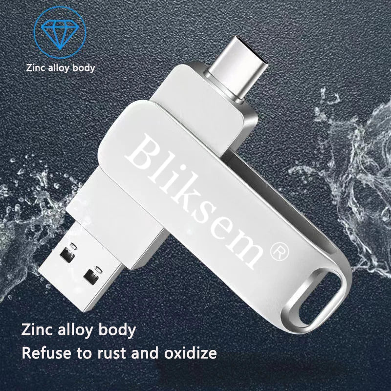 Pen Drive 64GB  OTG 128GB Type C USB 2.0 Flash Drive External Memory Stick for SmartPhone MacBook Tablet