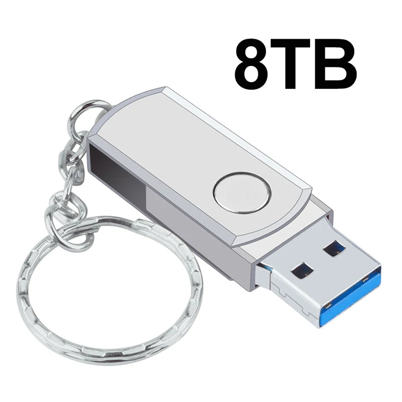 New Portable USB 3.0 Pendrive 2TB High Speed Pen Drive 16TB Metal Usb Flash Drive 4TB 8TB SSD Memoria USB Original Flash Stick