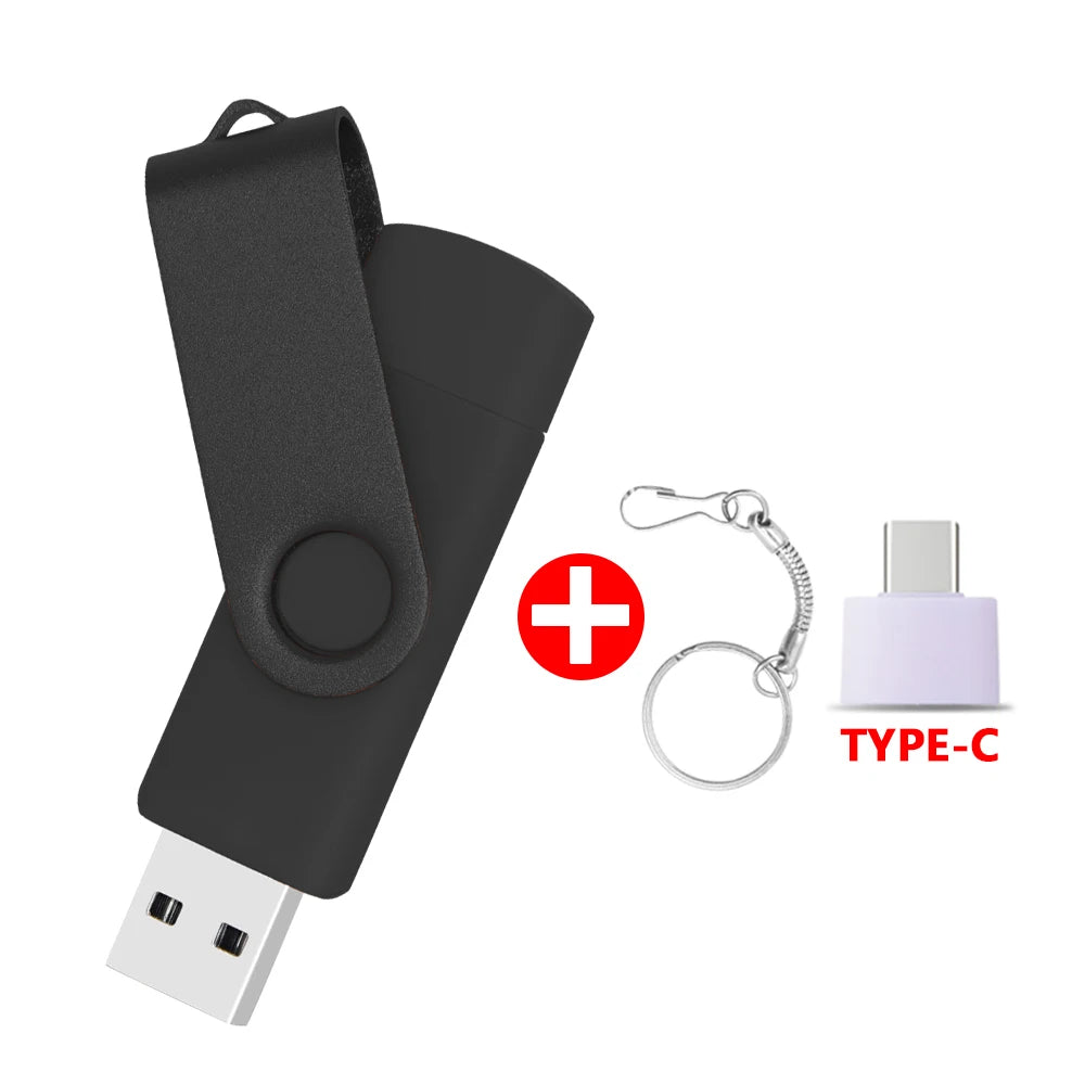 USB Flash Drive OTG Pen Drive 64 GB 32 GB 16 GB 8 GB 4GB External Storage Frosted Double Application Micro USB Stick Custom Logo