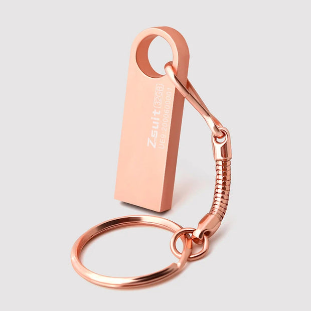 Metal USB 2.0/3.0 Flash Drive 128GB 256G Waterproof Pendrive 32G Usb Memory Stick 64GB USB Flash Drive Custom Logo Free Delivery