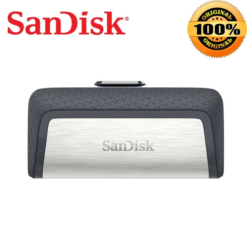 Sandisk SDDDC2 Dual Plug Flash Drive Type-C+Type A 32GB 64GB 128GB 256GB OTG USB Pen Drive USB Stick for Phone Laptop Computer