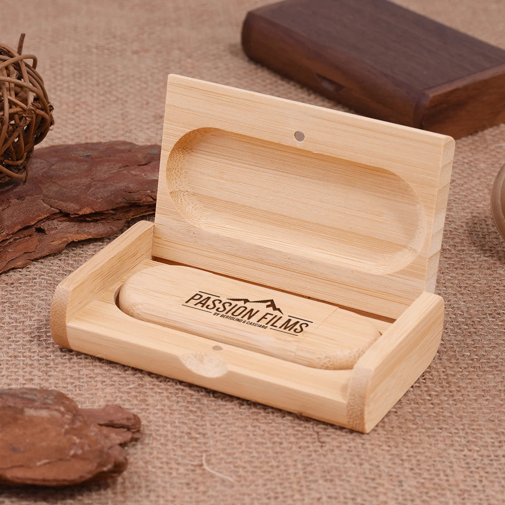 TYPE-C 2 in 1 Wooden USB Flash Drive 128GB Free Custom Logo Memory Stick 64GB 100% Real Capacity Pen Drive 32GB Wedding Gift