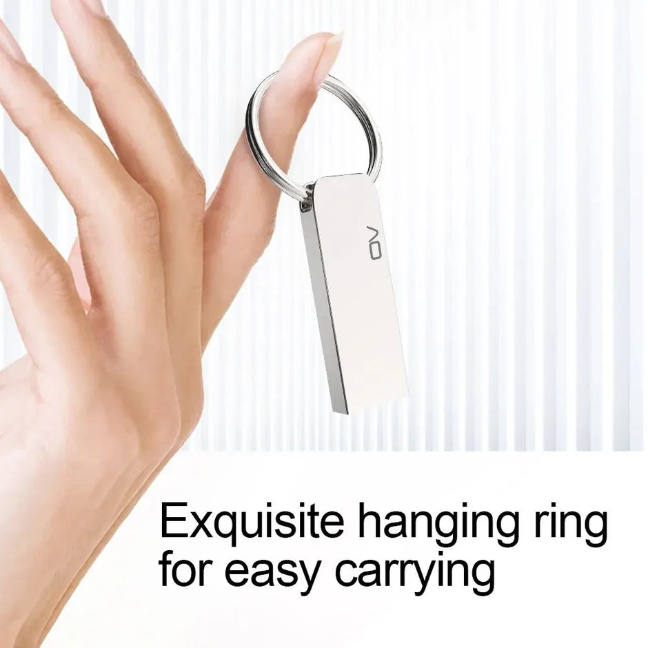 OV Original Portable Metal USB2.0 Flash Memory Drive 8GB 16GB 32GB 64GB Pendrive USB Stick Mini U Disk On Keys Ring UDP Package
