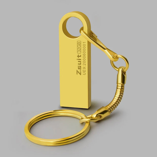 Metal USB 2.0/3.0 Flash Drive 128GB 256G Waterproof Pendrive 32G Usb Memory Stick 64GB USB Flash Drive Custom Logo Free Delivery