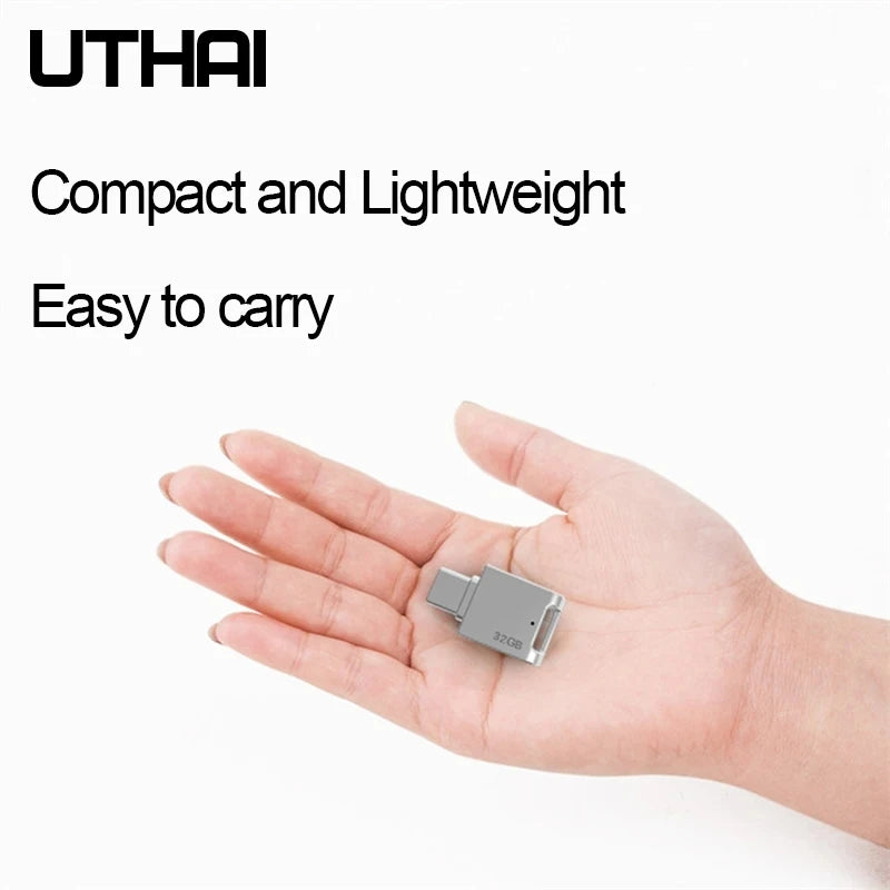 UTHAI C12 Type-C OTG USB3.0 Flash Drive USB-C Pen Drive Smart Phone Memory MINI Usb Stick 64G