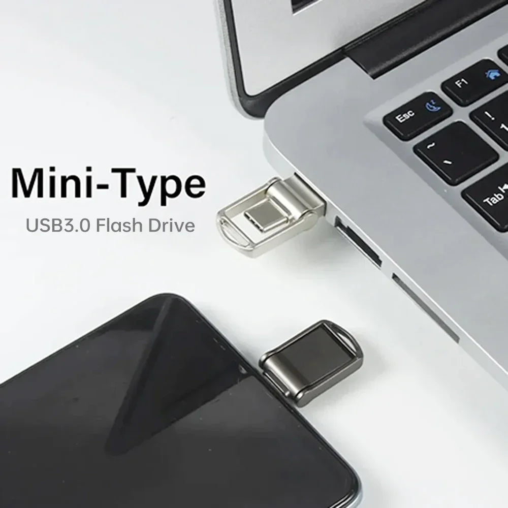 Original High Speed Type C USB Flash Drive 128GB Pendrive 64GB Mini U Disk Metal Memory Stick USB 3.0 Pen Drive