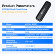 Kodak 2 IN 1 Type C USB Flash Drive OTG  USB 3.2 Pen Drive 128GB 64GB 32GB Pendrive Flash Drive