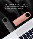 Metal USB 2.0/3.0 Flash Drive 128GB 256G Waterproof Pendrive 32G Usb Memory Stick 64GB USB Flash Drive Custom Logo Free Delivery