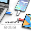 USB C Flash Drive  128GB 2-in-1 OTG USB 3.0 Thumb Drive Type-C 128GB Memory Stick - High-Speed Jump Drive Photo Stick