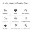 Xiaomi Intelligent Mouse Wireless Bluetooth Dual Mode Mute Rechargeable Mouse Voice Typing Translation Writing Office Universal