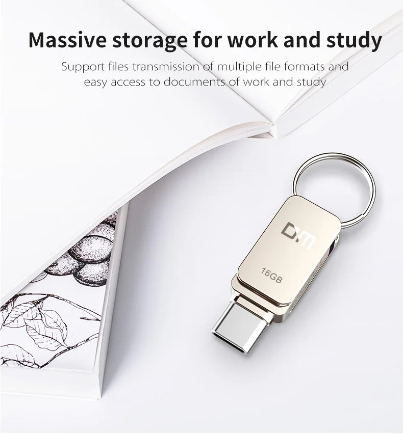 DM PD059 32GB 64G USB-C Type-C OTG USB 3.0 Flash Drive Pen Drive Smart Phone Memory MINI Usb Stick