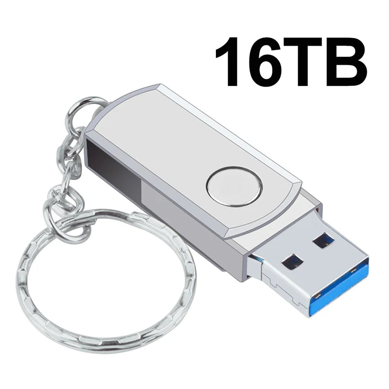 New Portable USB 3.0 Pendrive 2TB High Speed Pen Drive 16TB Metal Usb Flash Drive 4TB 8TB SSD Memoria USB Original Flash Stick