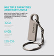 Metal USB 2.0/3.0 Flash Drive 128GB 256G Waterproof Pendrive 32G Usb Memory Stick 64GB USB Flash Drive Custom Logo Free Delivery
