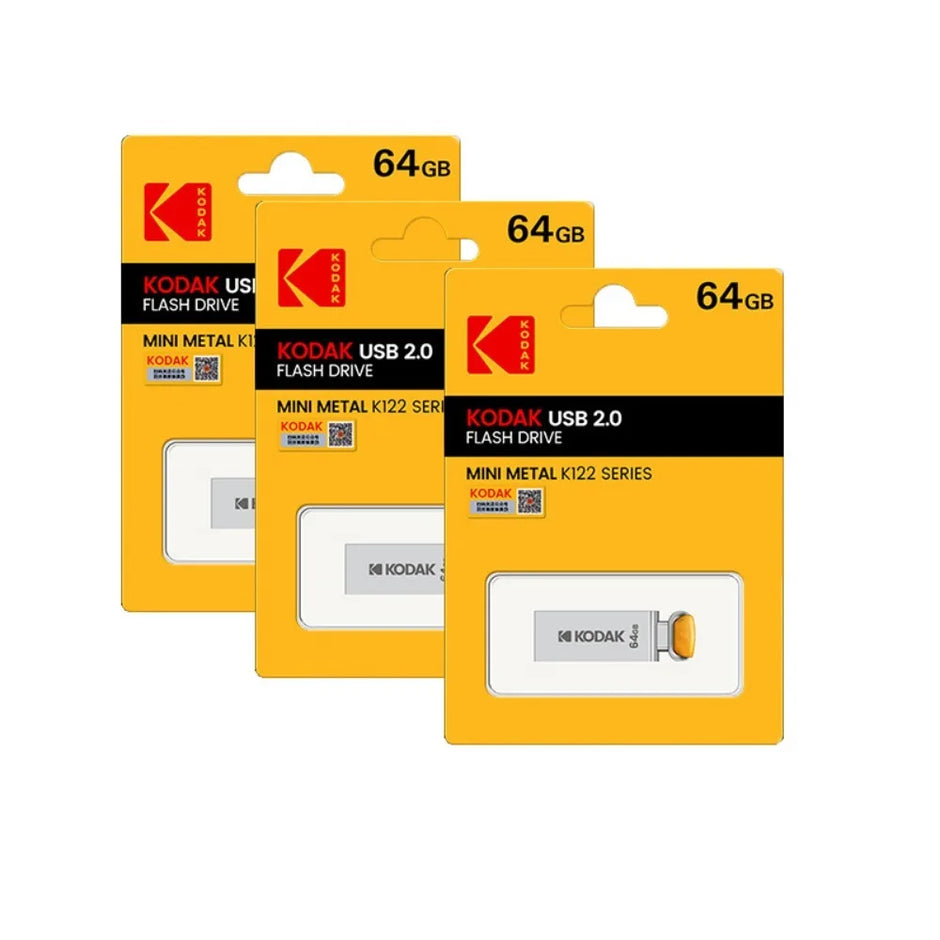 Kodak KODAK K122 USB2.0 mini full metal USB flash drive high speed car 32G-128G computer office USB flash drive
