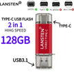 USB C Flash Drive  128GB 2-in-1 OTG USB 3.0 Thumb Drive Type-C 128GB Memory Stick - High-Speed Jump Drive Photo Stick