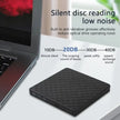 External CD DVD Optical Drives USB 3.0 Type C 2-in-1 Slim Protectable CD-RW Drive DVD-ROM Burner Player for Laptop Desktop