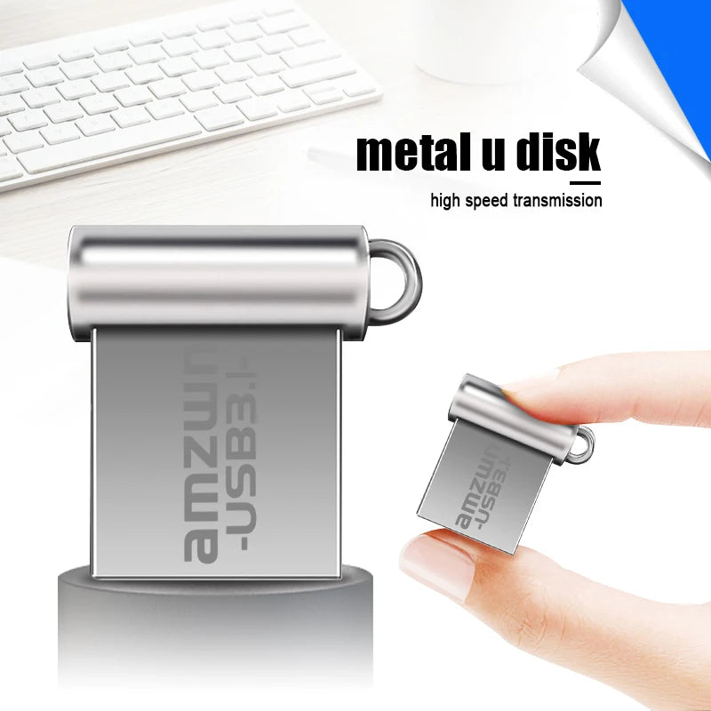 USB Flash Drive 3.1 Flash Pendrive 128GB 64GB 32GB 16GB Cle USB3.1 Metal Stick Pen Drive High Speed Super Mini Portable U Disk