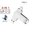 Pen Drive 64GB  OTG 128GB Type C USB 2.0 Flash Drive External Memory Stick for SmartPhone MacBook Tablet