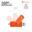 USB Flash Drive OTG Pen Drive 64 GB 32 GB 16 GB 8 GB 4GB External Storage Frosted Double Application Micro USB Stick Custom Logo