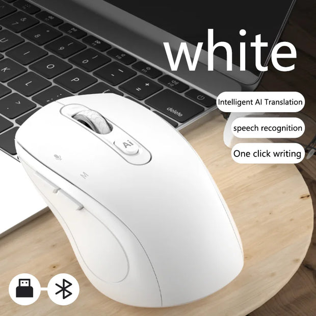 Xiaomi Intelligent Mouse Wireless Bluetooth Dual Mode Mute Rechargeable Mouse Voice Typing Translation Writing Office Universal