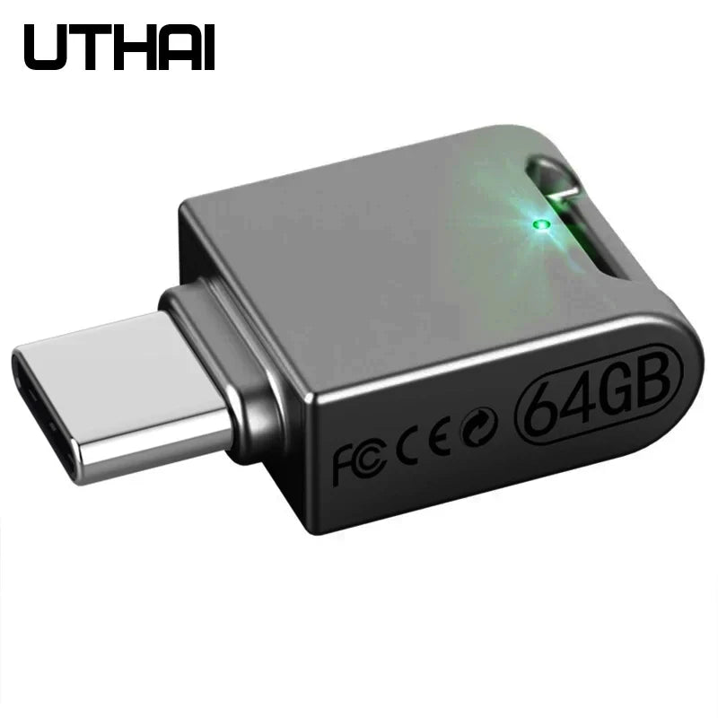 UTHAI C12 Type-C OTG USB3.0 Flash Drive USB-C Pen Drive Smart Phone Memory MINI Usb Stick 64G
