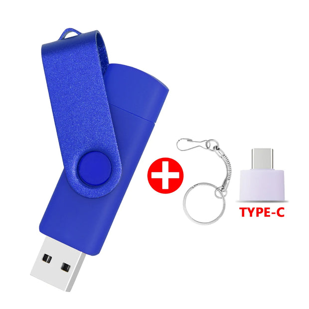 USB Flash Drive OTG Pen Drive 64 GB 32 GB 16 GB 8 GB 4GB External Storage Frosted Double Application Micro USB Stick Custom Logo