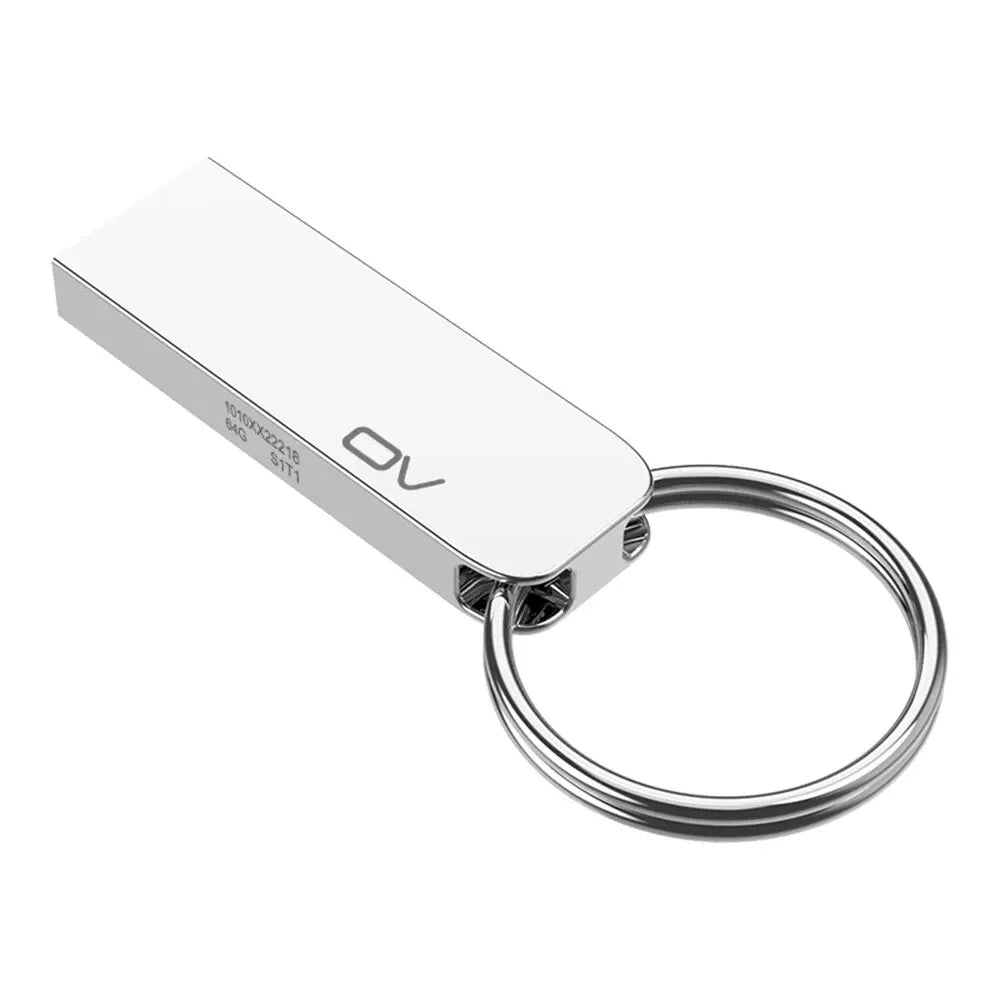 OV Original Portable Metal USB2.0 Flash Memory Drive 8GB 16GB 32GB 64GB Pendrive USB Stick Mini U Disk On Keys Ring UDP Package