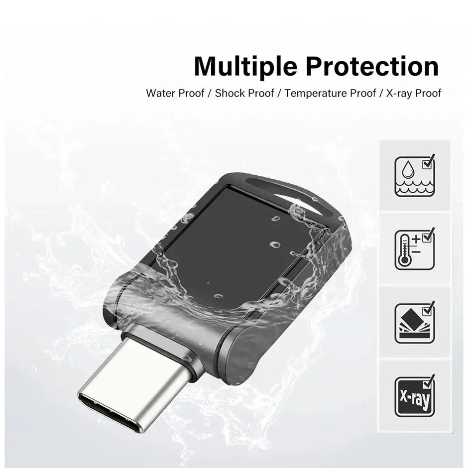 Original High Speed Type C USB Flash Drive 128GB Pendrive 64GB Mini U Disk Metal Memory Stick USB 3.0 Pen Drive