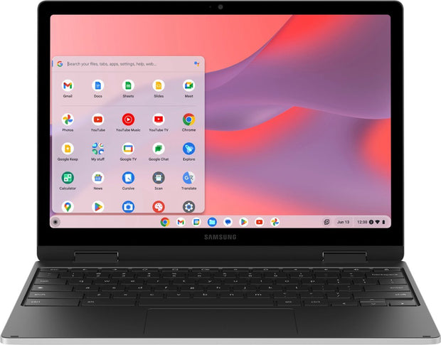 Samsung Galaxy XE520QEA Chromebook 2 360 12.4" LED 2-in-1 Touch Screen Laptop Celeron 4GB Memory 64GB EMMC Intel UHD Graphics Silver