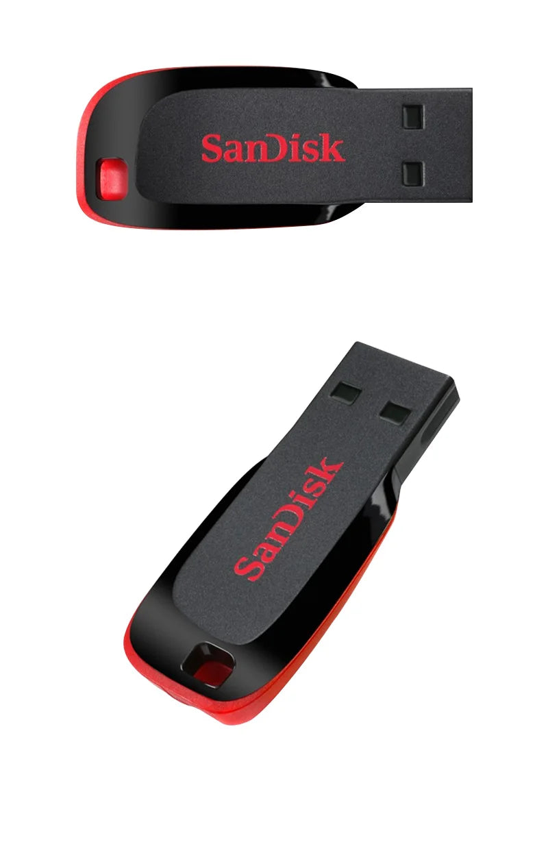 100% Original SanDisk CZ50 USB Flash Drive 16GB 32GB 64GB USB 2.0 Pendrive Memory Stick Mini U Disk Pen Drive for Desktop Laptop