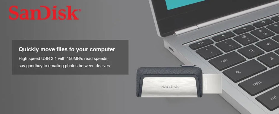 Sandisk SDDDC2 Dual Plug Flash Drive Type-C+Type A 32GB 64GB 128GB 256GB OTG USB Pen Drive USB Stick for Phone Laptop Computer