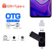 USB Flash Drive OTG Pen Drive 64 GB 32 GB 16 GB 8 GB 4GB External Storage Frosted Double Application Micro USB Stick Custom Logo