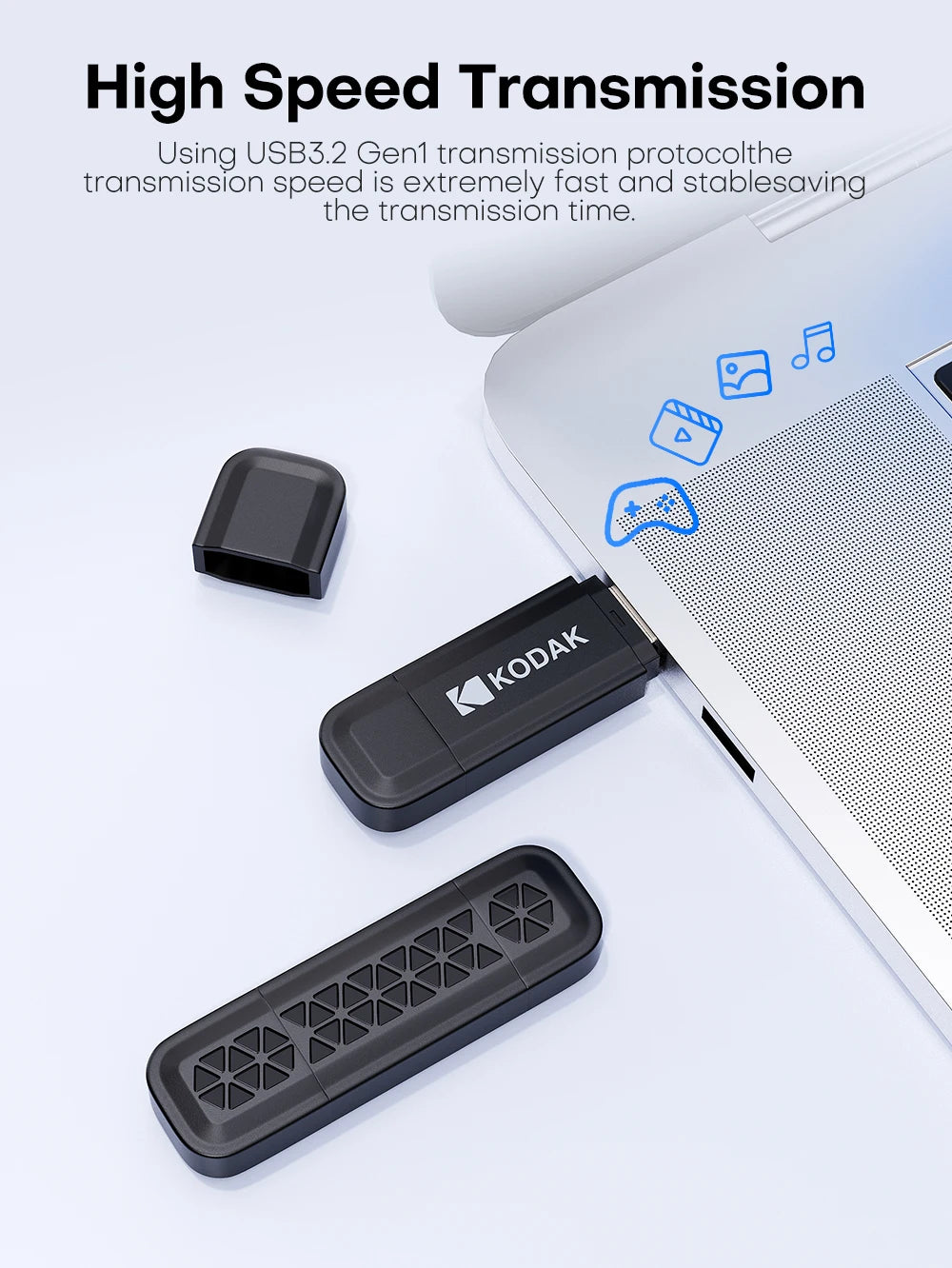 Kodak 2 IN 1 Type C USB Flash Drive OTG  USB 3.2 Pen Drive 128GB 64GB 32GB Pendrive Flash Drive