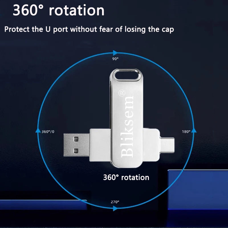 Pen Drive 64GB  OTG 128GB Type C USB 2.0 Flash Drive External Memory Stick for SmartPhone MacBook Tablet