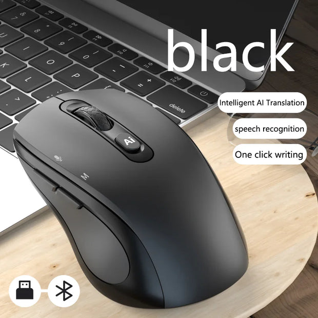 Xiaomi Intelligent Mouse Wireless Bluetooth Dual Mode Mute Rechargeable Mouse Voice Typing Translation Writing Office Universal