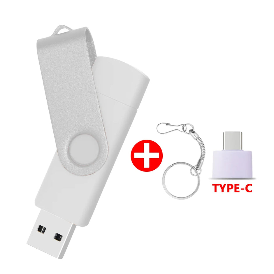 USB Flash Drive OTG Pen Drive 64 GB 32 GB 16 GB 8 GB 4GB External Storage Frosted Double Application Micro USB Stick Custom Logo