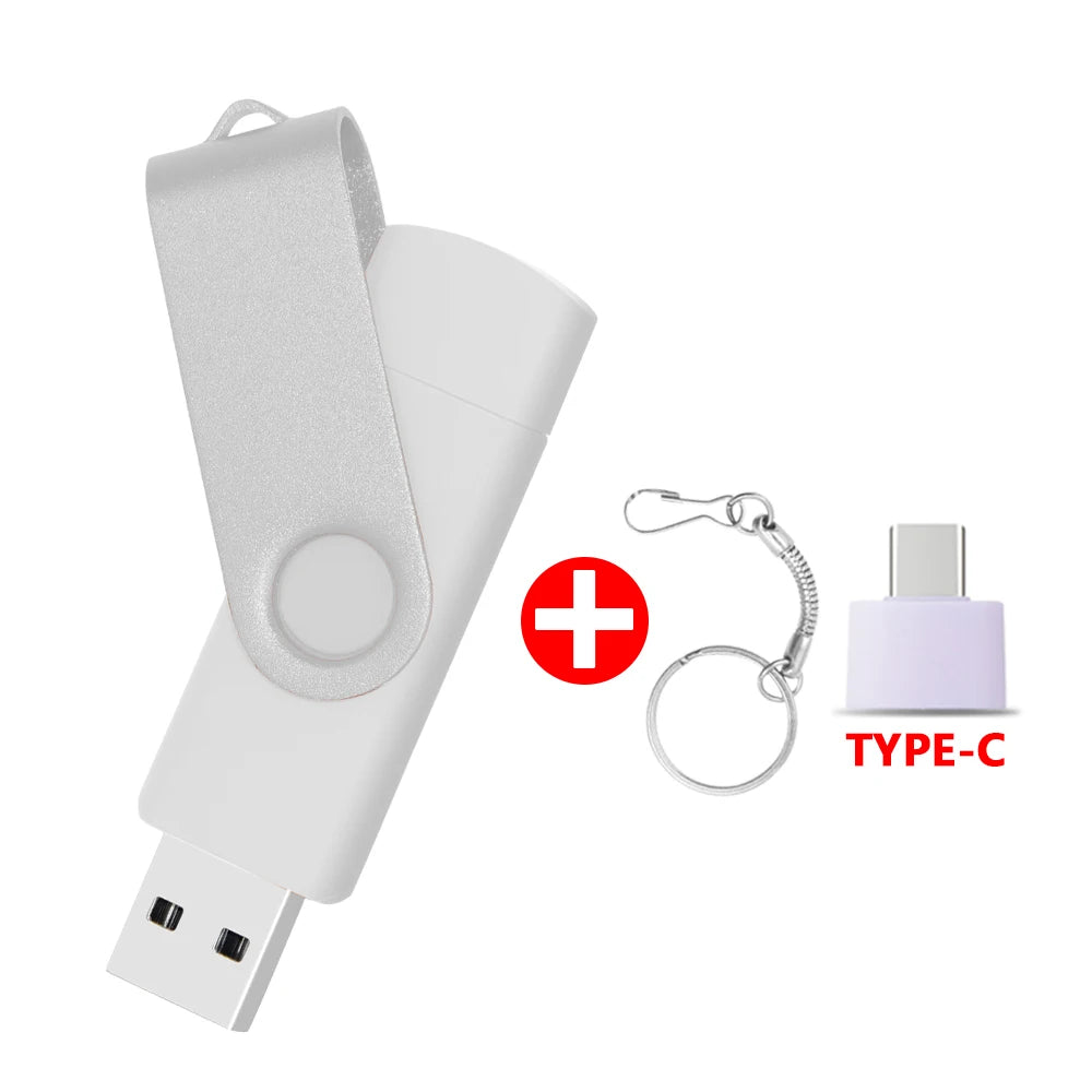 USB Flash Drive OTG Pen Drive 64 GB 32 GB 16 GB 8 GB 4GB External Storage Frosted Double Application Micro USB Stick Custom Logo