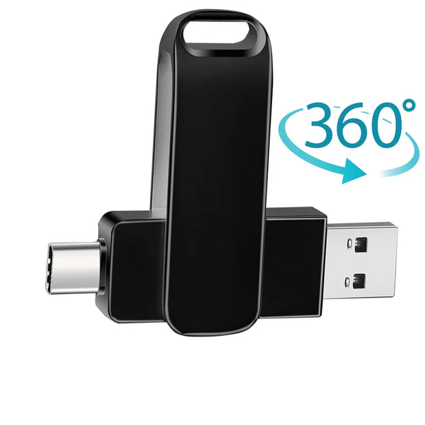 2 in 1 Usb 2.0 OTG USB-C Flash Pen Drive Metal Memory Stick flash Disk 64GB 128GB 256G USB2.0 Dual Type-C Pendrive